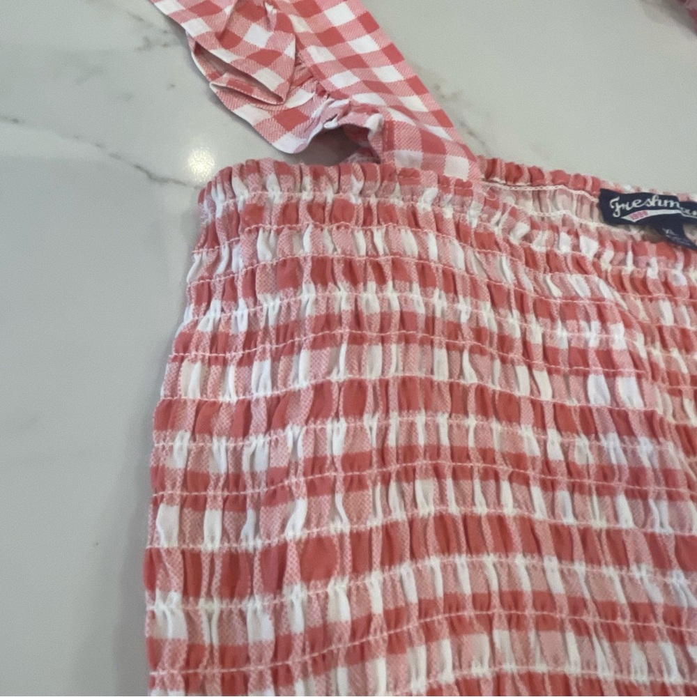 Women’s Light Red & White Gingham Top - Picture 12 of 12